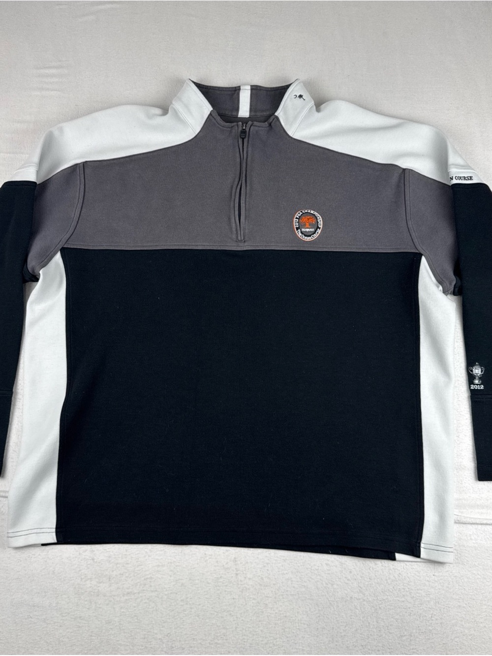Kiawah Ocean Course 2012 PGA Championship 1/4 Zip Sweater 2XL Colorblock